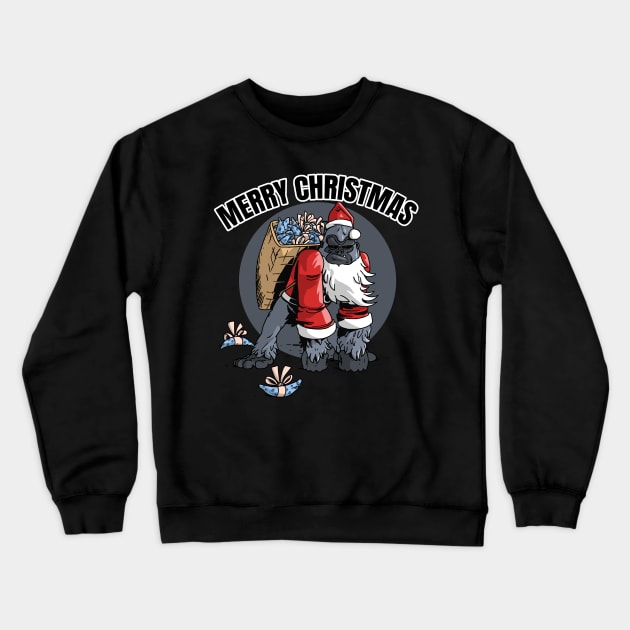 The Christmas gorilla Crewneck Sweatshirt by TomiAx